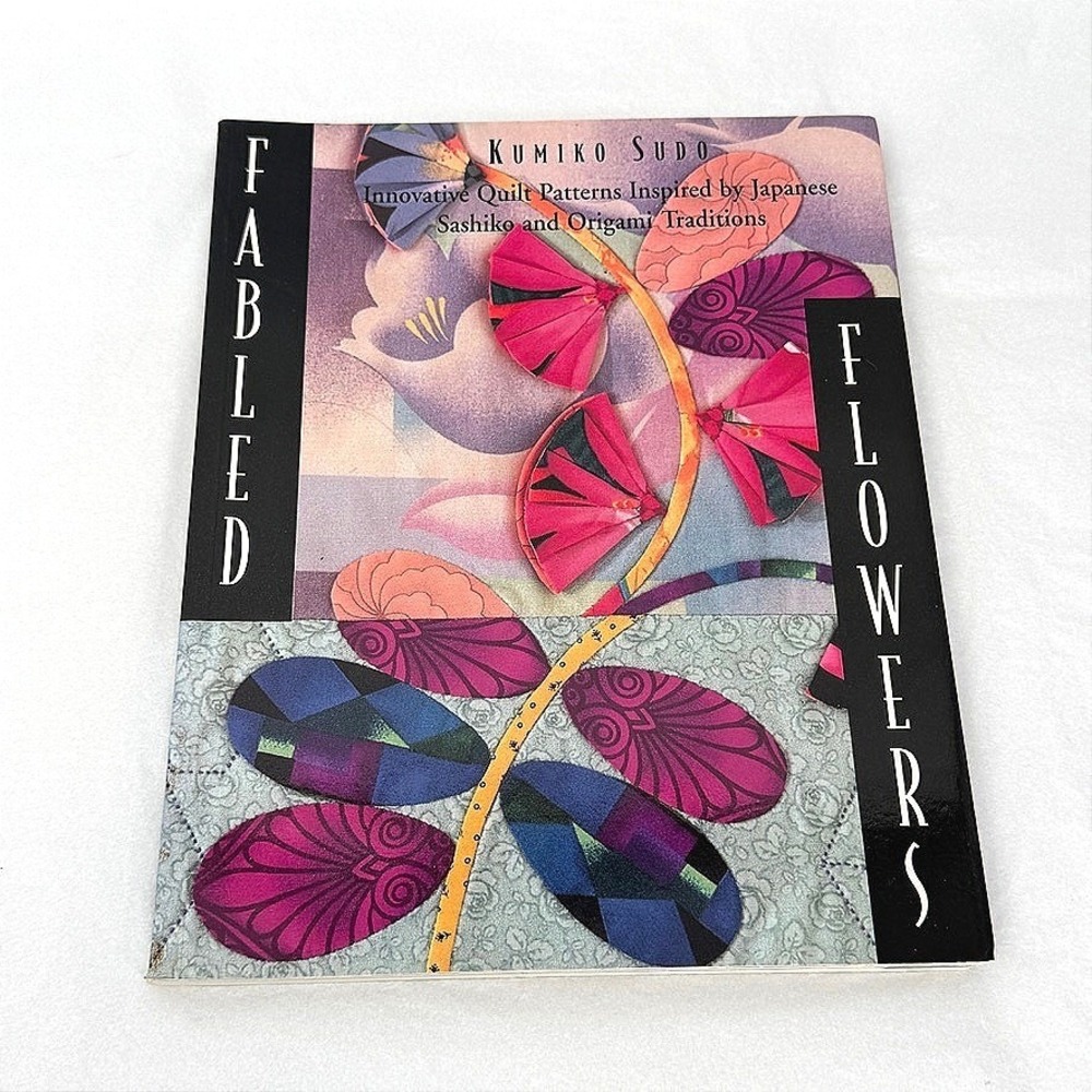 Kumiko Sudo Fabled Flowers Quilt Pattern Book Japanese Sashiko Origami Art 96